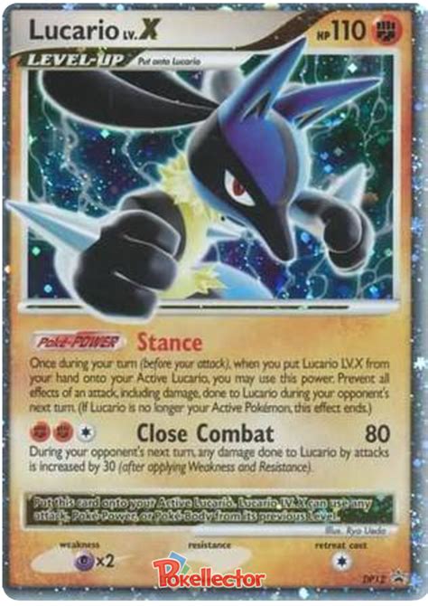 lucario lv x promo|pokemon Lucario dp12.